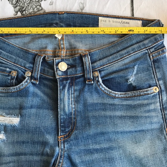 Rag and bone size 27 ripped jeans - Picture 5 of 6